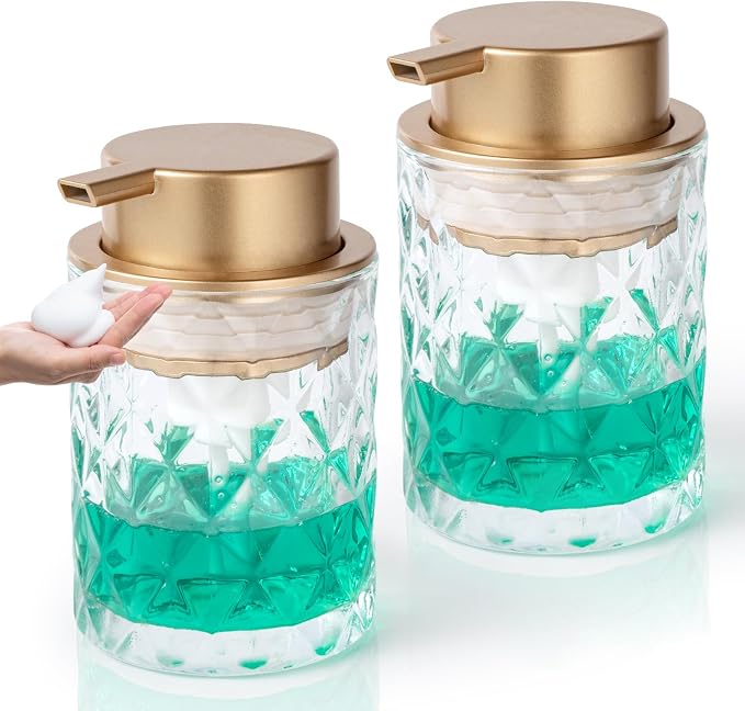 Bathroom Glass Soap Dispenser by TOOZFO
