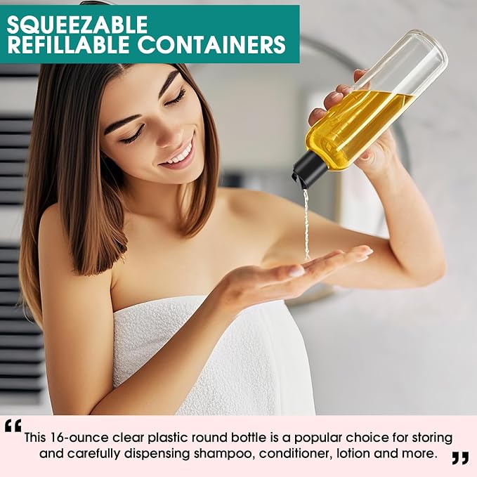 16 oz Clear Plastic Empty Bottles - Image 6