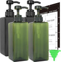Soap Dispenser with Waterproof Labels, Thickened Plastic Hand Soap Dispenser by Lewistin
