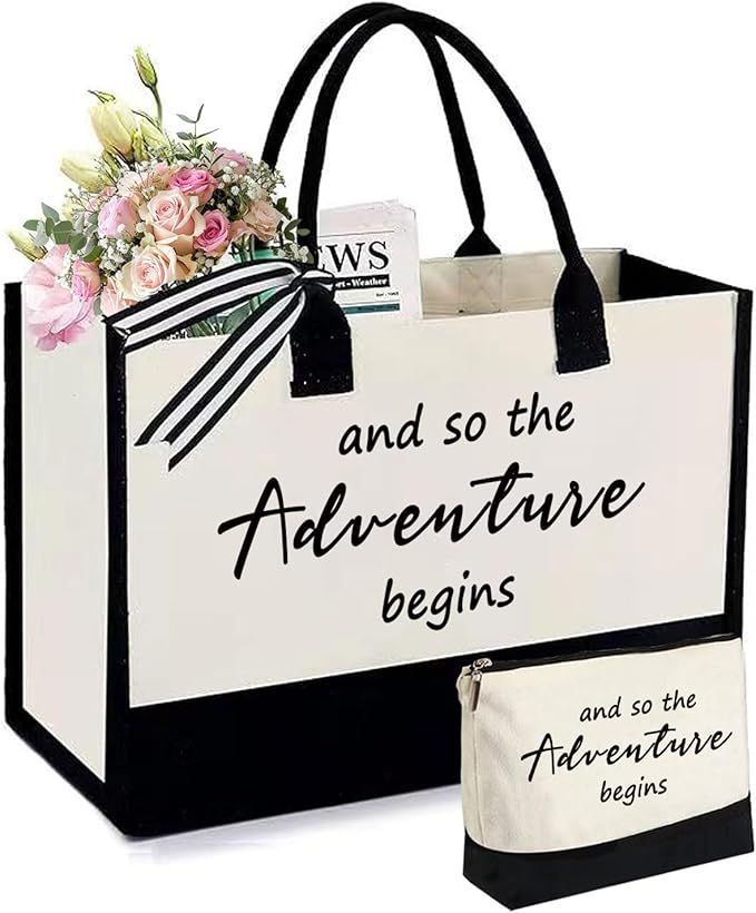 Adventure Canvas Tote Bag, Bridal Shower Gifts by Unknown