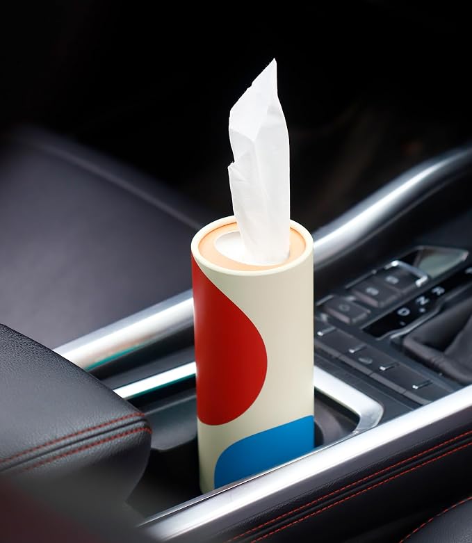 Small Car Tissues Holder with Facial Tissues - Image 6