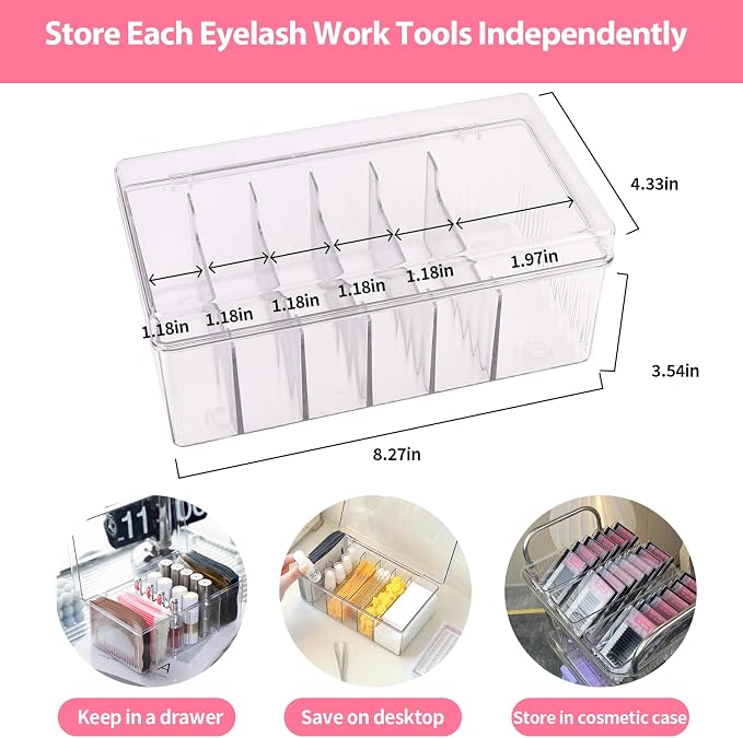 Lash Cart Organizer For Lash Techs, Acrylic Lashes Extension Organizers and - Image 4