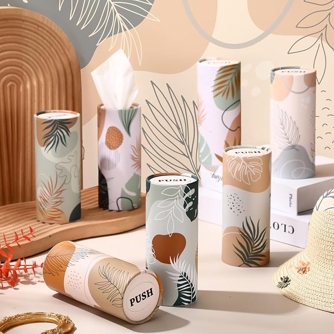 Outus 12 Pcs Boho Car Tissues Cylinder Holder - Image 4