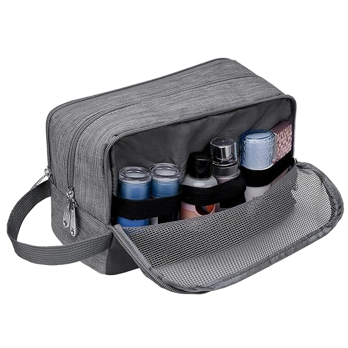 Toiletry Bag for Men Hanging Dopp Kit Water Resistant Shaving Bag Small - Image 6