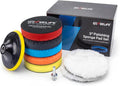 GEVEELIFE 9Pcs Buffing Polishing Pads Kit, 5 Inch Buffing Pads, Sponge & Woolen by GEVEELIFE