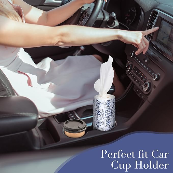 Car Tissue Holder, Facial Tissues Bulk, Travel Tissues, 4 Tubes Tissues - Image 5