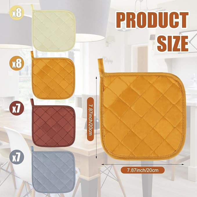 Uiifan 30 Pieces Cotton Pot Holders - Image 2