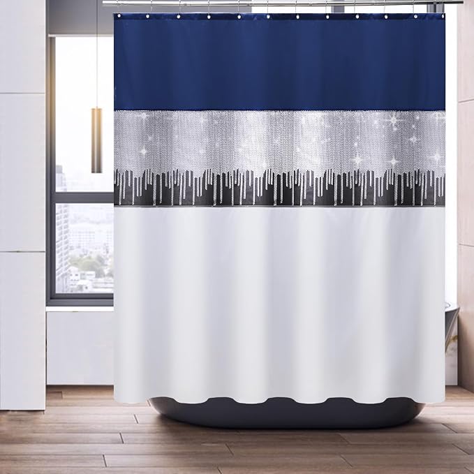 24PCS Bathroom Sets with Shower Curtain and Rugs - Image 9