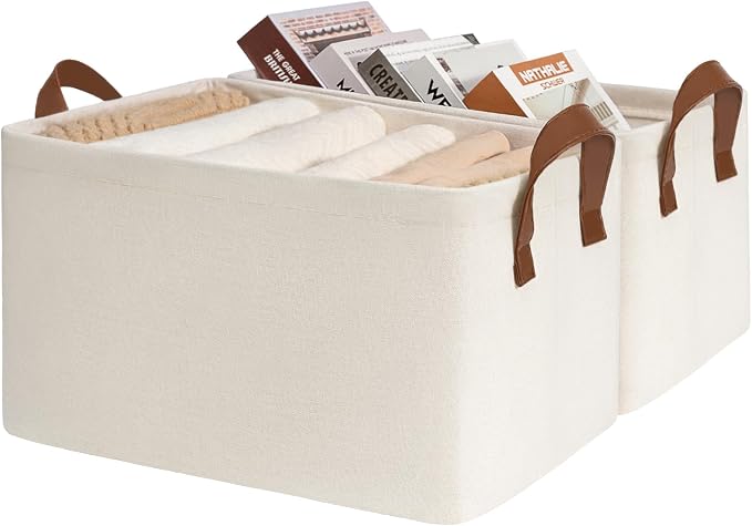 CHICVITA Storage Bins for Shelves, Closet Bins for Organization, Collapsible by CHICVITA