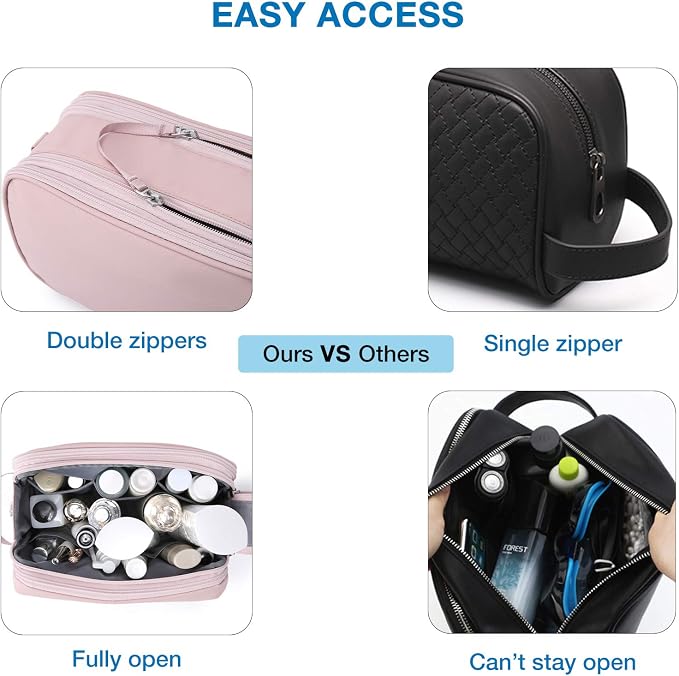 BAGSMART Toiletry Bag for Men, Travel Toiletry Organizer Dopp Kit - Image 4