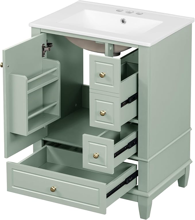 Harper & Bright Designs 24" Bathroom Vanity - Image 9