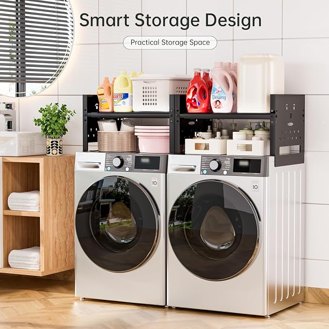 Adjustable Top Storage Shelf for Refrigerator or Washer, Dryer Countertop - Image 4