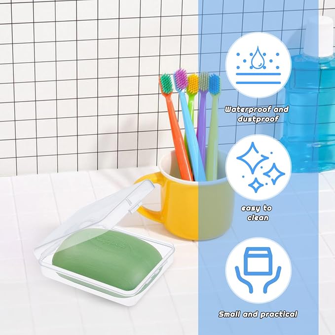 4 Pcs Clear Portable Cotton Swab Ball Holder Travel Cotton Pad Holder Dispenser - Image 7