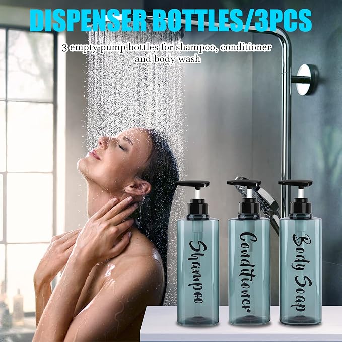 16.9oz Refillable Shower Soap Dispenser - Image 5