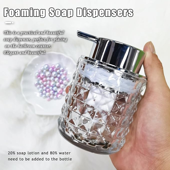 Glass Hand Foaming Soap Dispensers - Image 2