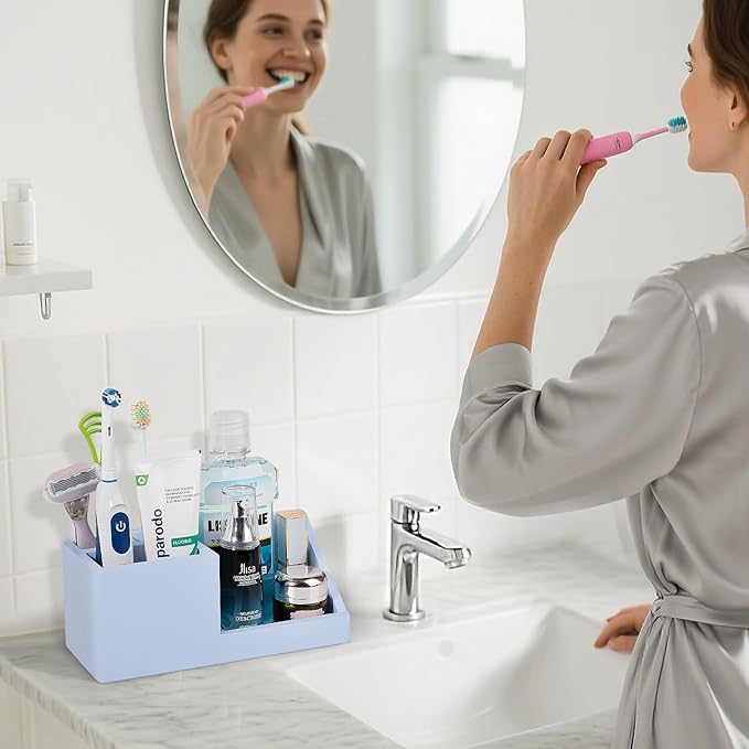 Diatomite Toothbrush Holders for Bathrooms, Quick Dry Electric Tooth Brush and - Image 2