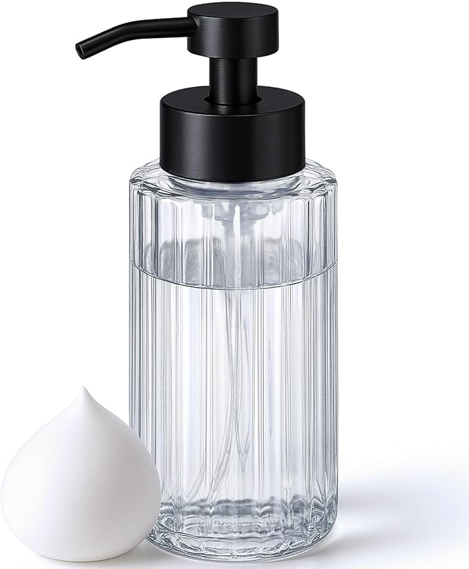 JASAI 16Oz Glass Foaming Soap Dispenser by JASAIHOME