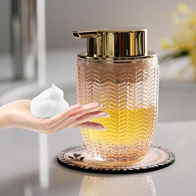 Glass Foam Soap or Lotion Dispenser by CICUFYOfficial