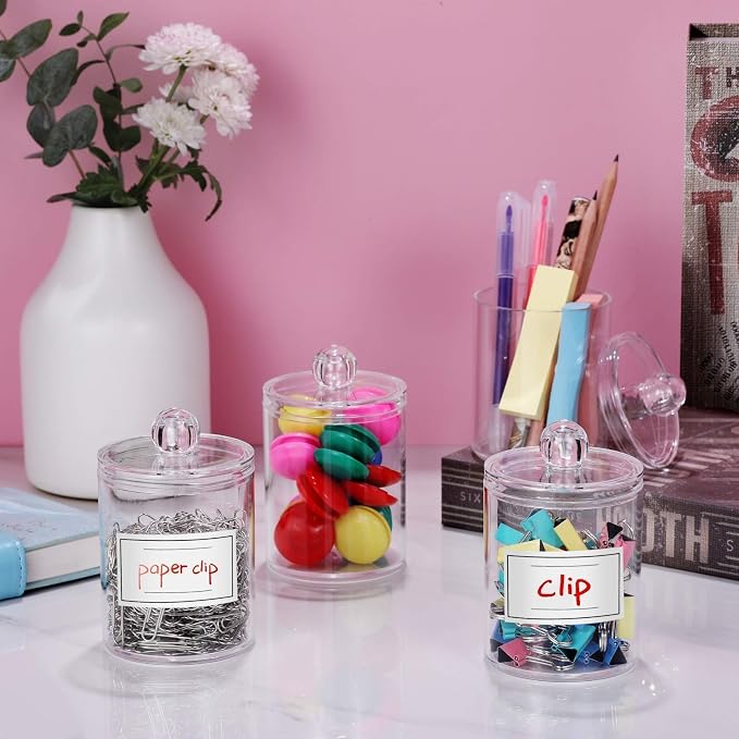 4 Pack Acrylic Qtip Holder Dispenser - Image 5