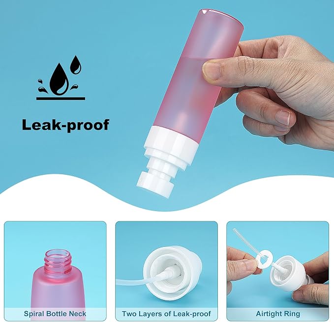 Travel Spray Bottles TSA Approved 3 Pack, Leak Proof Fine Mist Refillable Empty - Image 8