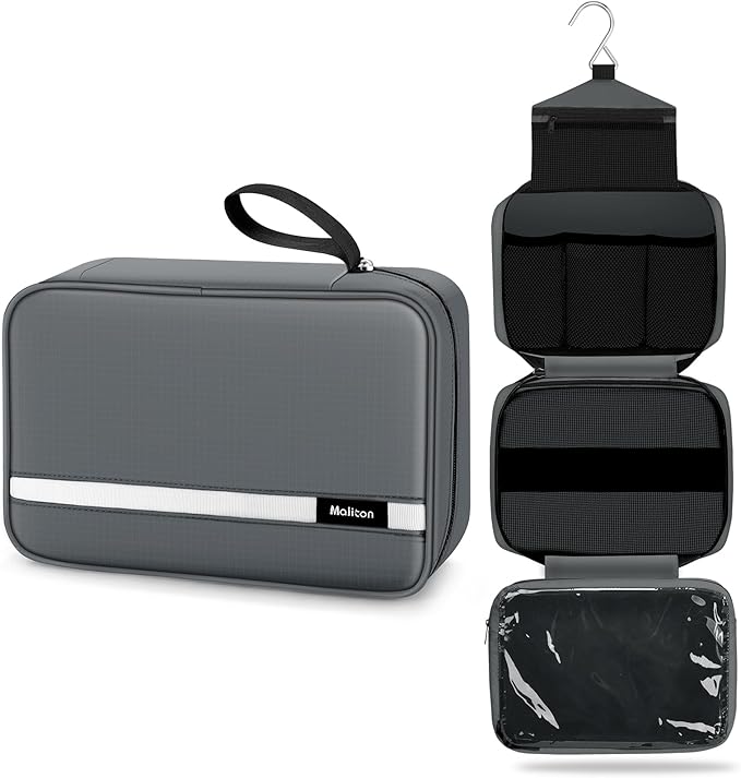Maliton Toiletry Bag for Men & Women Travel Toiletry Bag Hanging Toiletry Bag by Maliton