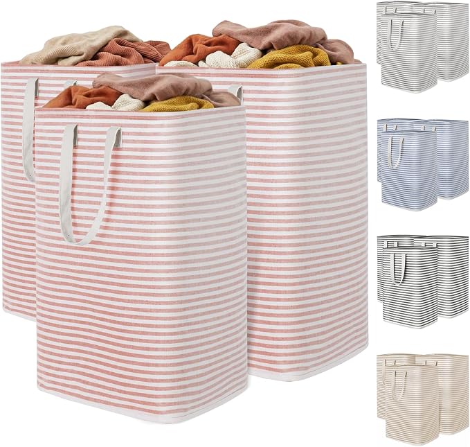 Lifewit 3 Pack Laundry Basket 80L Each, Collapsible Clothes Hamper by Lifewit