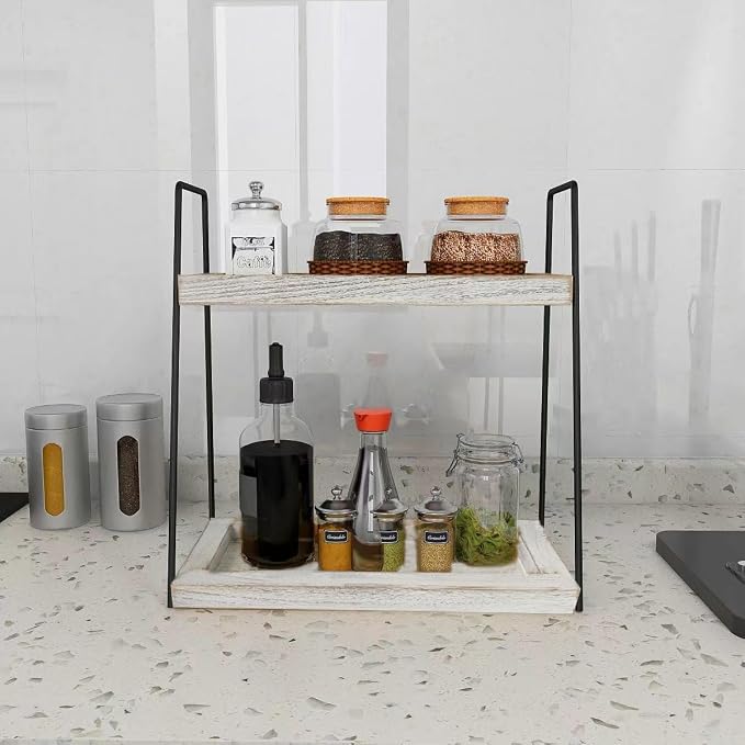 Dorhors 2 Tier Bathroom Counter Organizer Storage, Vanity Organizer - Image 5