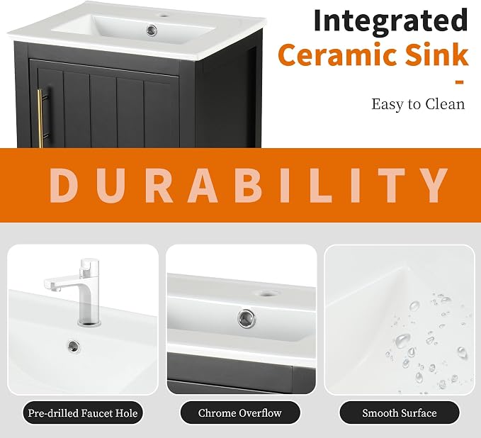 Bellemave 20" Small Bathroom Vanity - Image 6