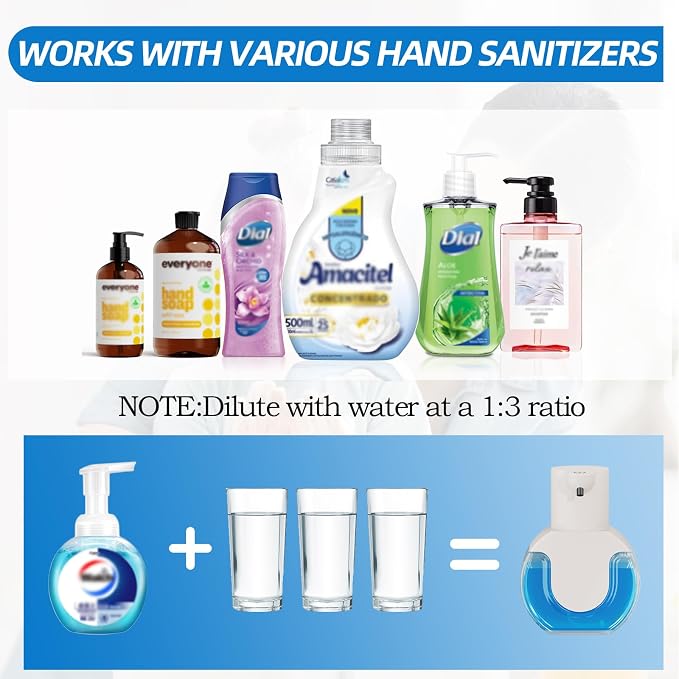 Automatic Soap Dispenser Touchless, Rechargeable Foaming Soap Dispenser - Image 2