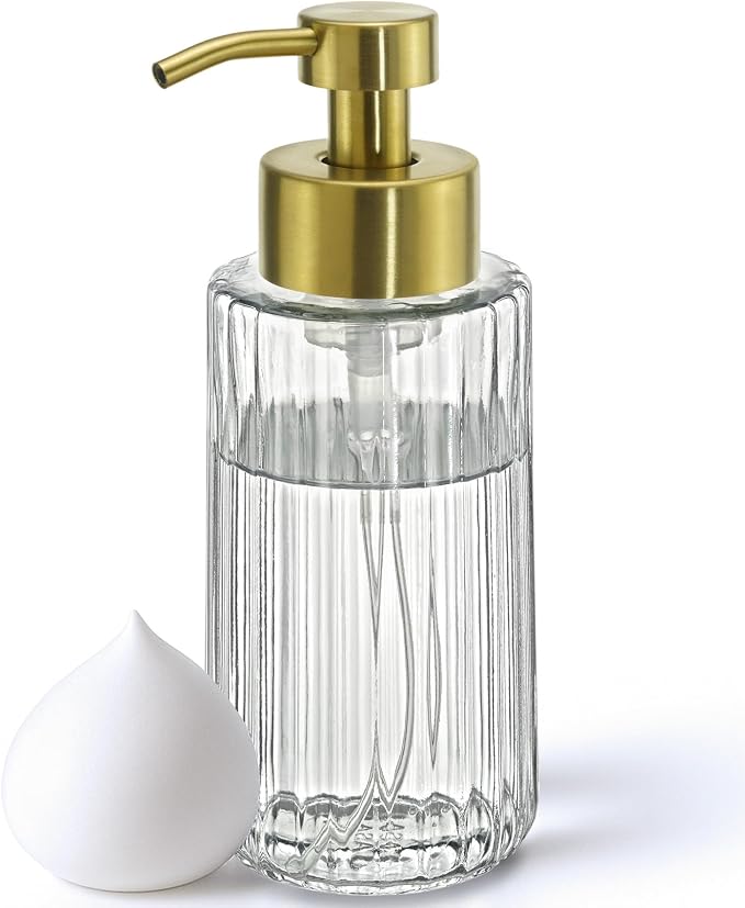 JASAI 16Oz Glass Foaming Soap Dispenser by JASAIHOME