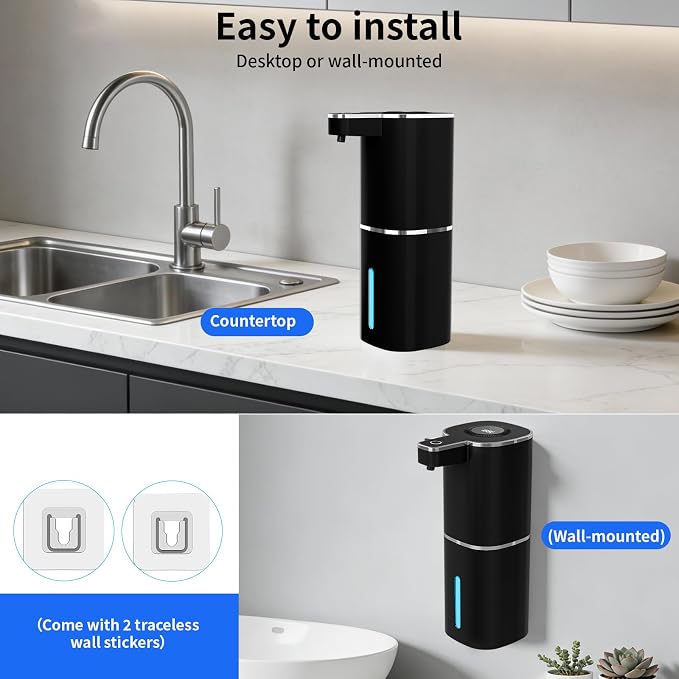 Automatic Liquid Soap Dispenser, Touchless Rechargeable Hand Soap Dispenser - Image 8