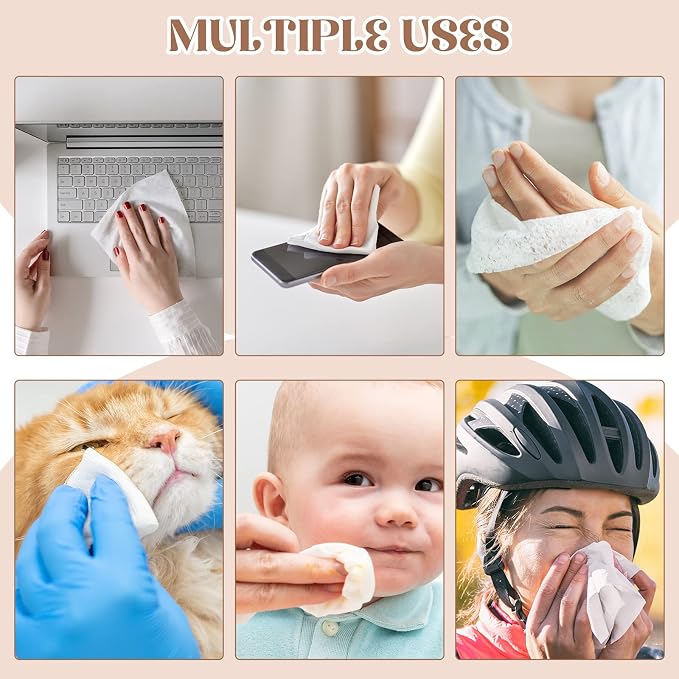 1500 Pcs Mini Compressed Portable Towel Disposable Coin Tissues Bulk Cotton - Image 7