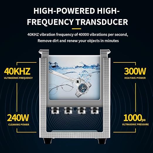 Ultrasonic Cleaner 10L Dual-Frequency Professional Digital Stainless Steel - Image 2