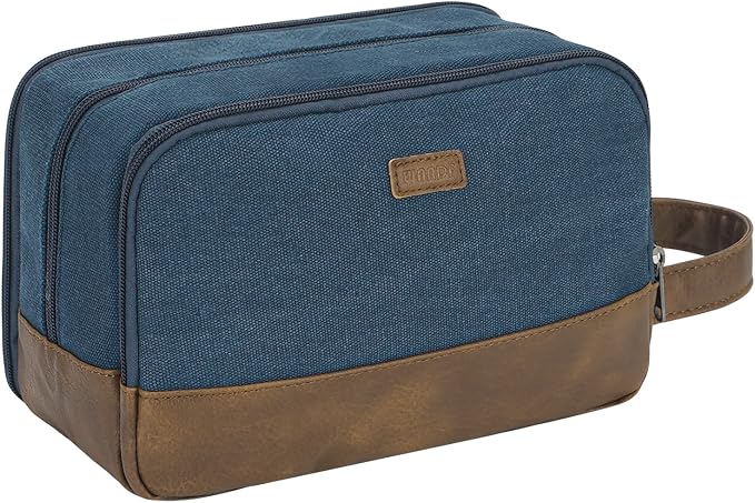 WANDF Travel Toiletry Bag for Men Large Toiletries Shaving Bag Water Resistant by WANDF