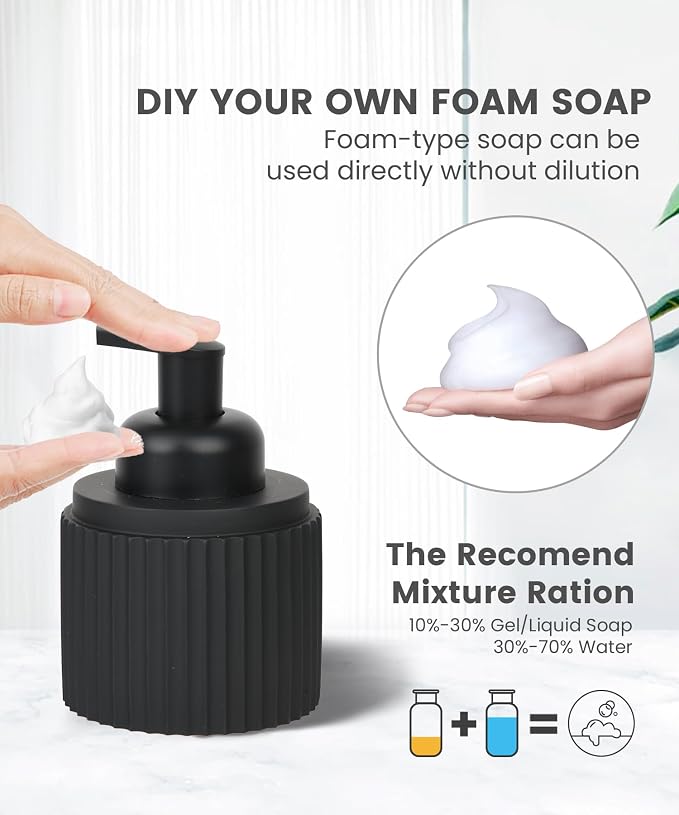 Black Bathroom Accessories Set 6 Pcs - Image 3