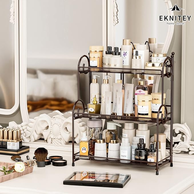 EKNITEY Bathroom Organizer Shelf Countertop - Image 2