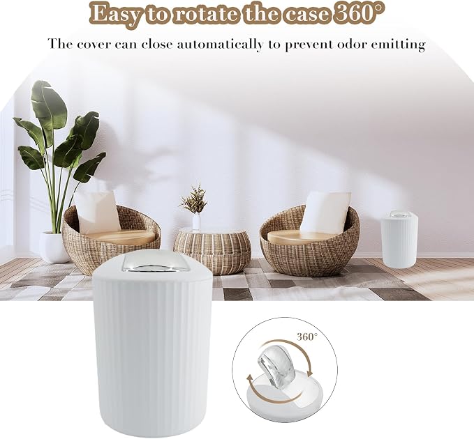White Bathroom Accessories Set - Image 4