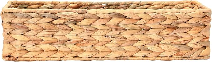 Household Essentials Water Hyacinth Rectangular Storage Basket - Image 6