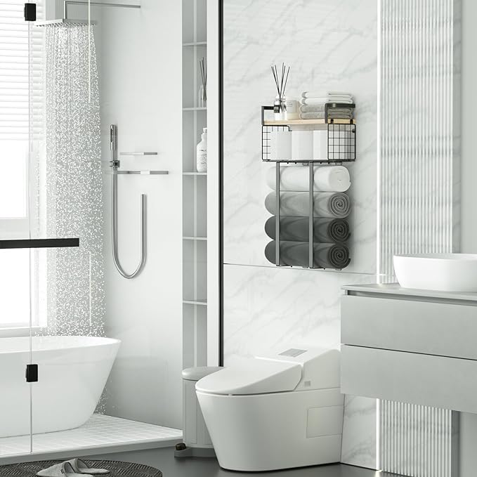 Towel Racks for Bathroom, Metal Towel Holder - Image 2