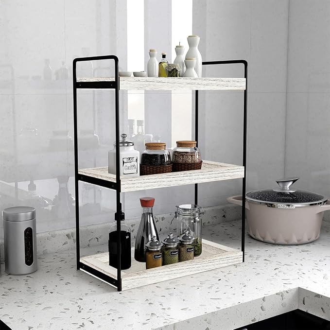 Dorhors 3 Tier Bathroom Counter Organizer, Countertop Bathroom Storage Shelf - Image 4