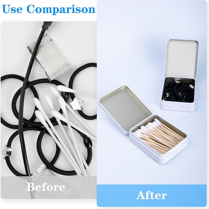 2Pcs Portable Travel Cotton Pad Holder, Bathroom Vanity Organizer - Image 6