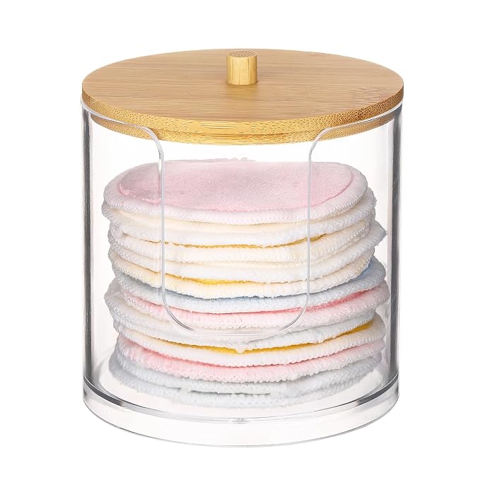 Tbestmax Plastic Cotton Round Holder and Dispenser by Tbestmax