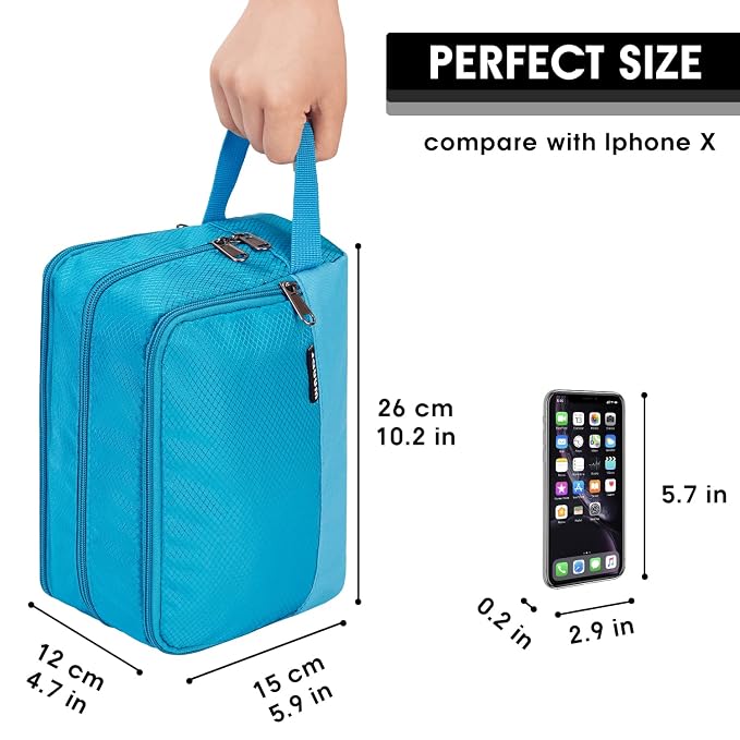 Toiletry Bag for Men Hanging Dopp Kit Water Resistant Shaving Bag Small - Image 2
