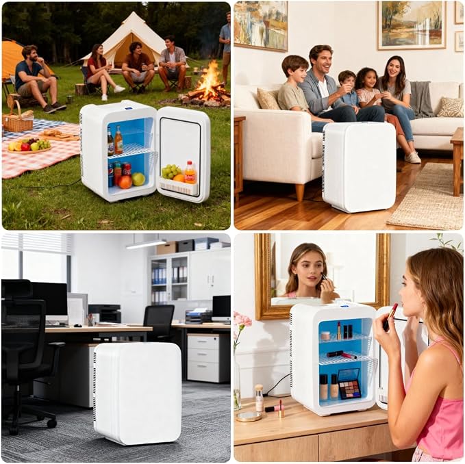 10L Portable Mini Fridge, AC/DC Thermoelectric Cooler and Warmer, Compact - Image 7