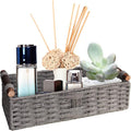 Round Paper Rope Storage Basket Wicker Baskets by STOBSK