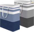 HomeHacks 2 Pack Large Laundry Baskets, Waterproof, Freestanding Laundry Hampers by HomeHacks