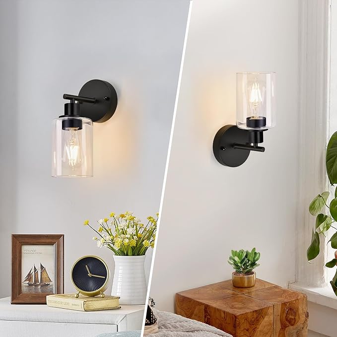 Set of 2 Wall Sconces for Bathroom, Bathroom Wall Lamp for Mirror Kitchen - Image 7