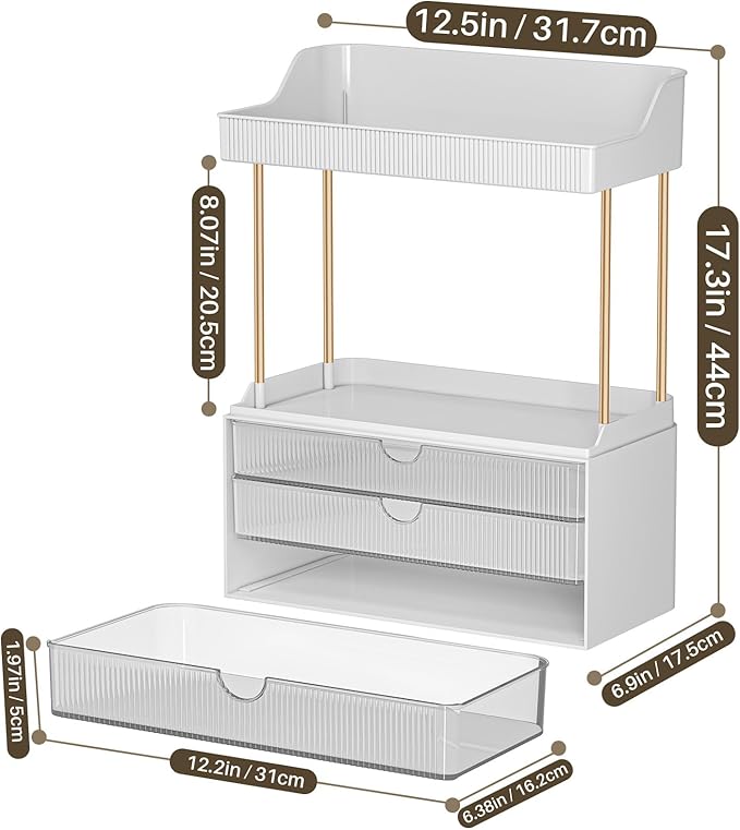 2 Pack Bathroom Counter Organizer - Image 7