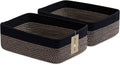 Large Shallow Organizing Baskets 15x11x5.1 Inches by MiniArkStorageBasketsHome