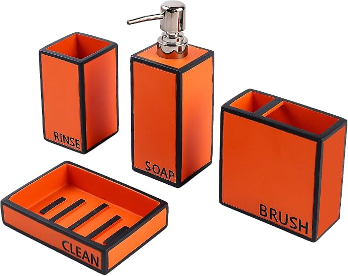 Hymmah Bathroom Accessories Set, Toothbrush Holder, Farmhouse Bathroom Decor - Image 2